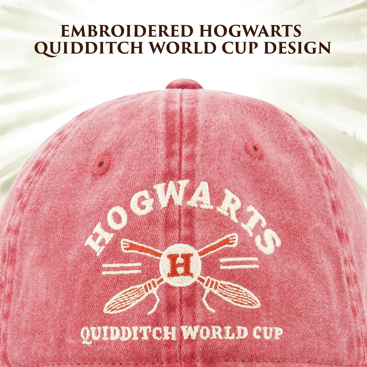 Concept One Harry Potter Dad Hat, Quidditch - Gorra de béisbol Ajustable de algodón con ala Curvada para Mujer