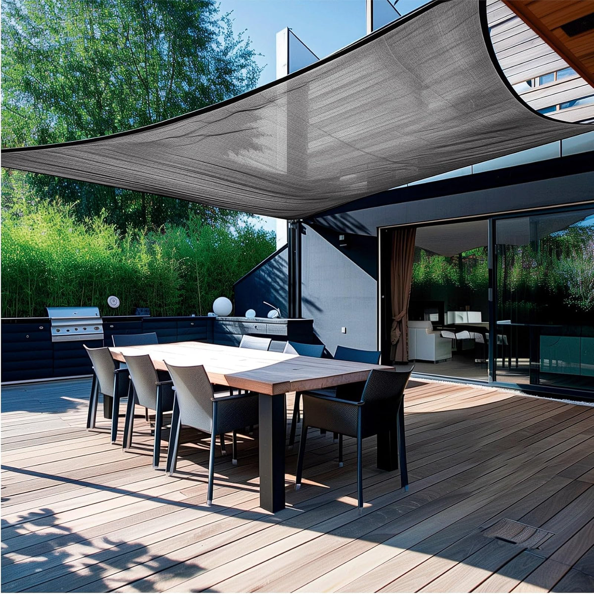 Fiero TORA-154N, Rollo de Malla Sombra 90%, Raschel Negro, 15m x 4m