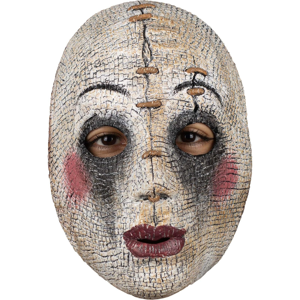 Ghoulish Productions Máscara De Látex Possesed Doll, Urban Mask Muñeca Poseída, Disfraz Aterrador para Halloween y Fiestas Temáticas, Cosplay Muñeca Mala, Diseño Artesanal Face Mask