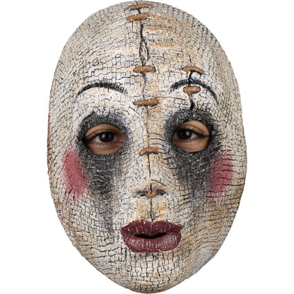 Ghoulish Productions Máscara De Látex Possesed Doll, Urban Mask Muñeca Poseída, Disfraz Aterrador para Halloween y Fiestas Temáticas, Cosplay Muñeca Mala, Diseño Artesanal Face Mask