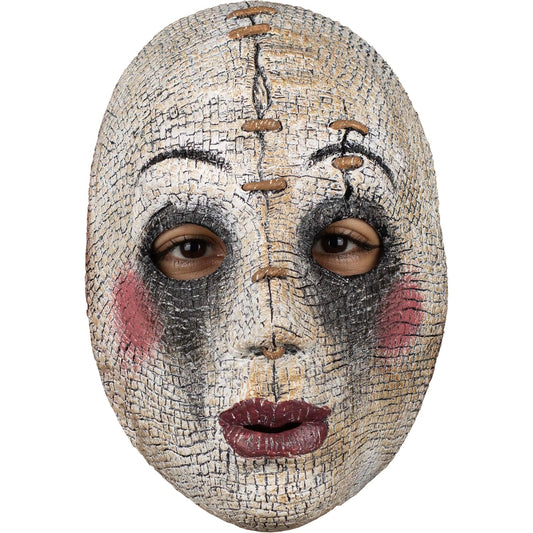 Ghoulish Productions Máscara De Látex Possesed Doll, Urban Mask Muñeca Poseída, Disfraz Aterrador para Halloween y Fiestas Temáticas, Cosplay Muñeca Mala, Diseño Artesanal Face Mask