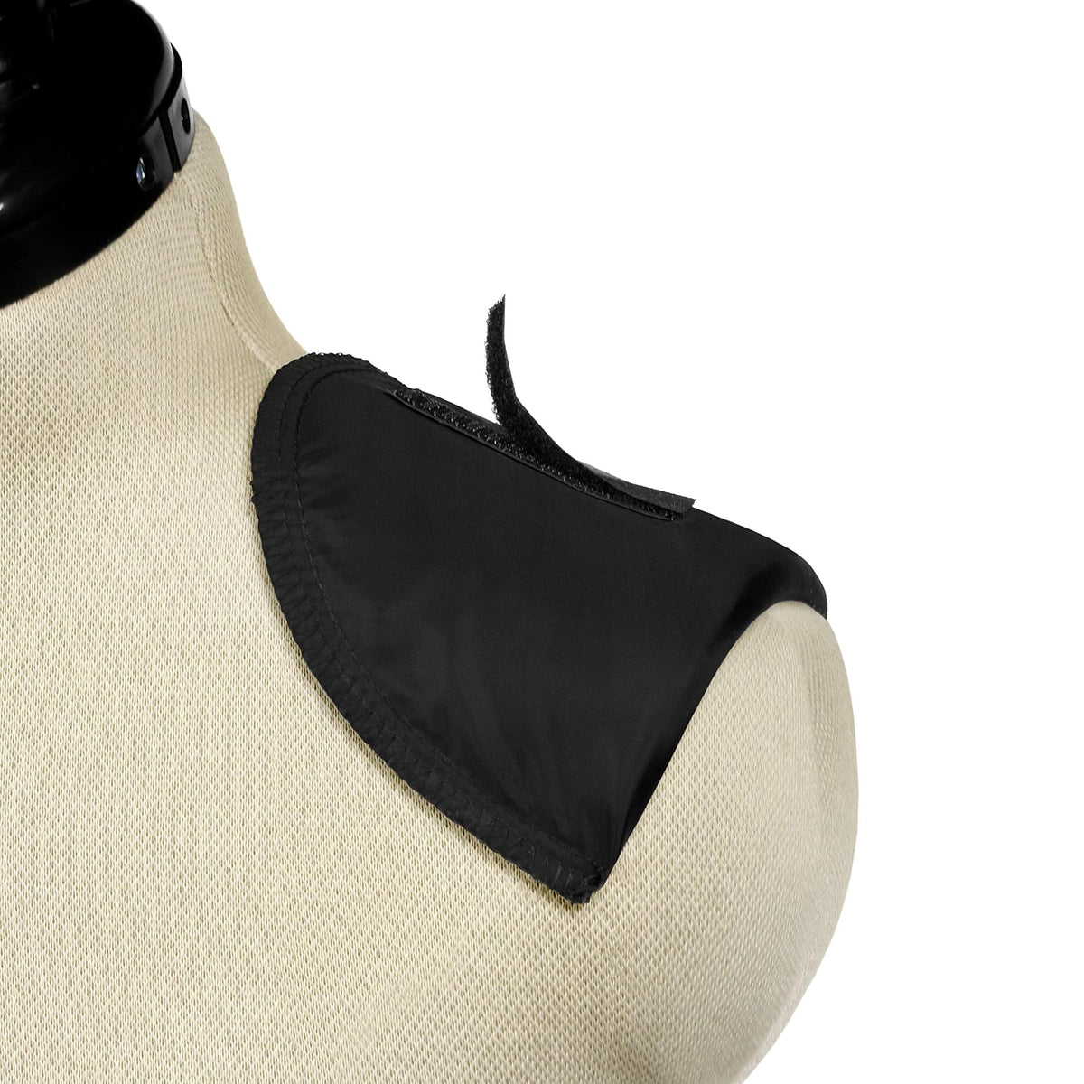 Dritz - 103561 53076-1 Hombreras, Juego Cubierto con Cinta de Cierre de Gancho y Bucle, 1/2 Pulgada, Negro