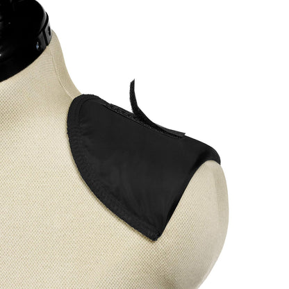 Dritz - 103561 53076-1 Hombreras, Juego Cubierto con Cinta de Cierre de Gancho y Bucle, 1/2 Pulgada, Negro