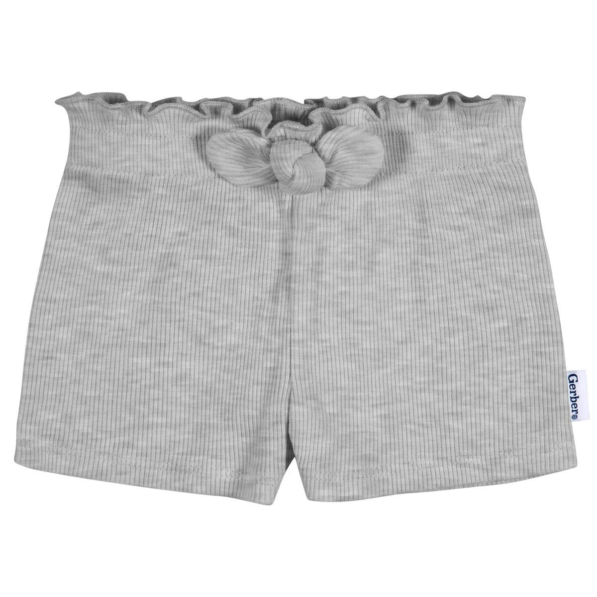Gerber - Paquete de 3 Pantalones Cortos de Punto sin Cierre para niñas