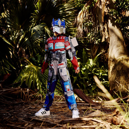 Disfraz de Optimus Prime Muscle Disfraz oficial de Transformers Rise of the Beasts, talla M (7-8)