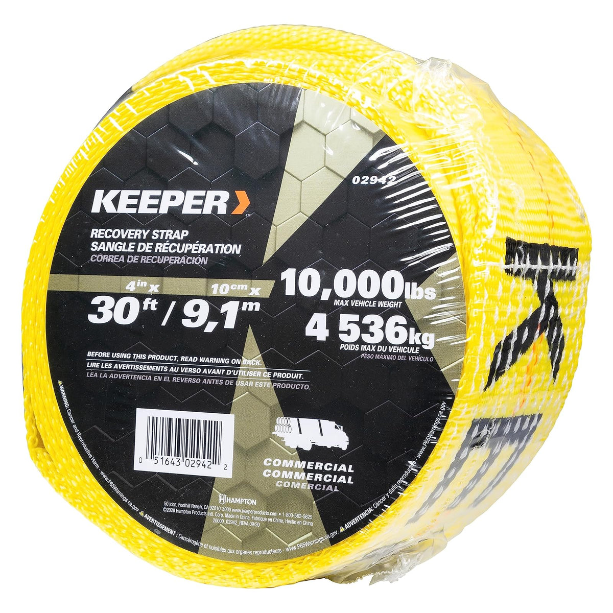 Keeper 02942 30' x 4" Recovery Strap