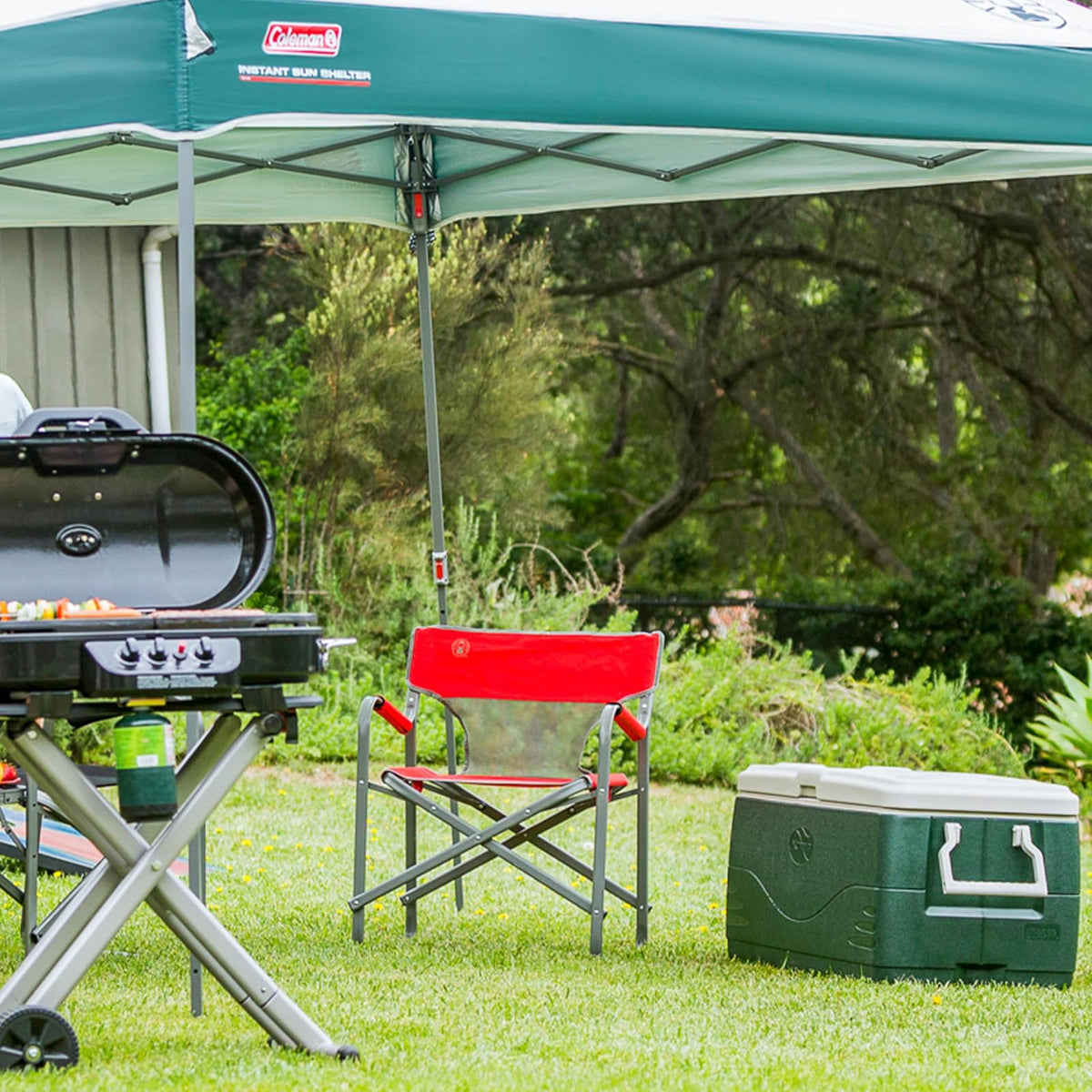 Coleman Outpost Breeze, Roja, Silla Plegable De Patio
