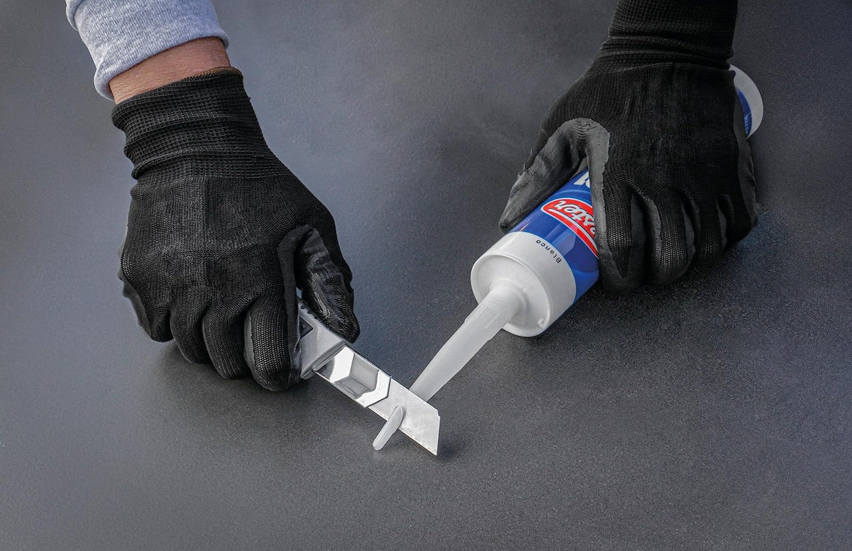 Fester Sellador y Adhesivo para Construcción FT-101, 280ml, Elástico y Multiusos para Todos los Materiales y Climas con Resistencia al Exterior, Fácil de Aplicar, No Tóxico, Gris
