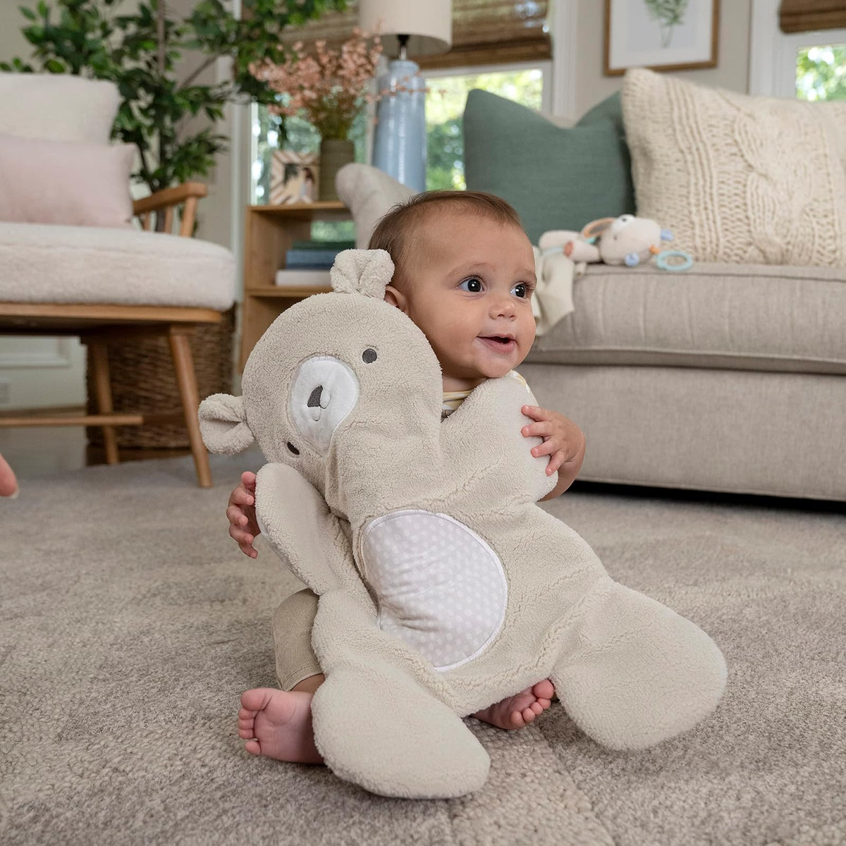 Ingenuity Mecedora con Barra de Juegos con Felpa para Bebés
