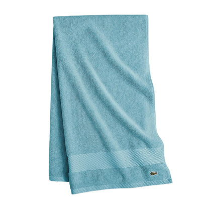 Lacoste Heritage Supima - Toalla de baño de algodón, Celestial, 88.9 x 177.8 cm - Bath Sheet 35x70 - Celestial