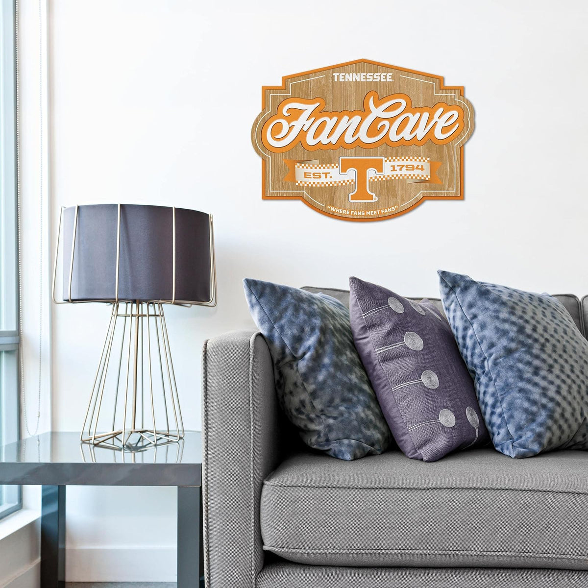 YouTheFan NCAA Tennessee Volunteers Fan Cave Letrero