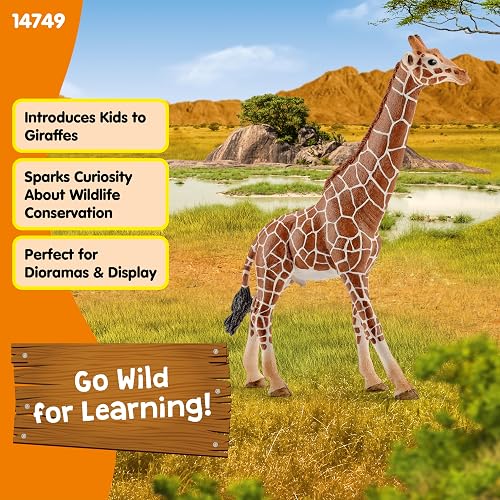 Schleich Figura Jirafa Macho, Color Café/Blanco