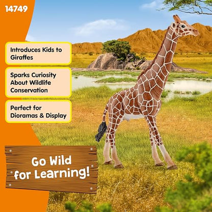 Schleich Figura Jirafa Macho, Color Café/Blanco