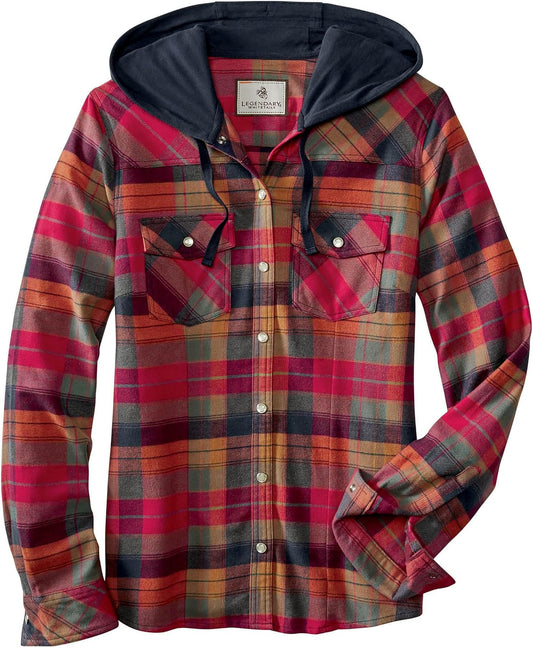 Legendary Whitetails Women's Lumber Jane Hooded Flannel Shirt