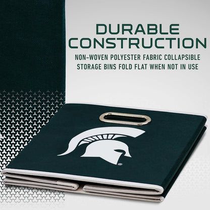 Franklin Sports NCAA College Team - Cubos de Almacenamiento de Tela Hechos para Adaptarse a organizadores de contenedores de Almacenamiento (11 x 10.5 x 10.5)