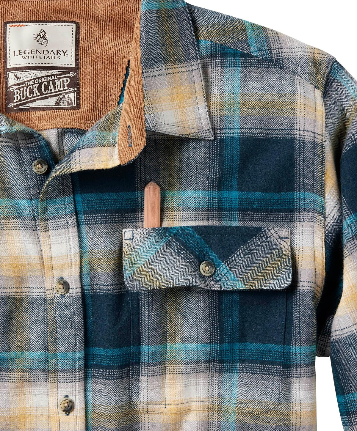 Legendary Whitetails Camisa de Franela Buck Camp De Manga Larga para Hombre