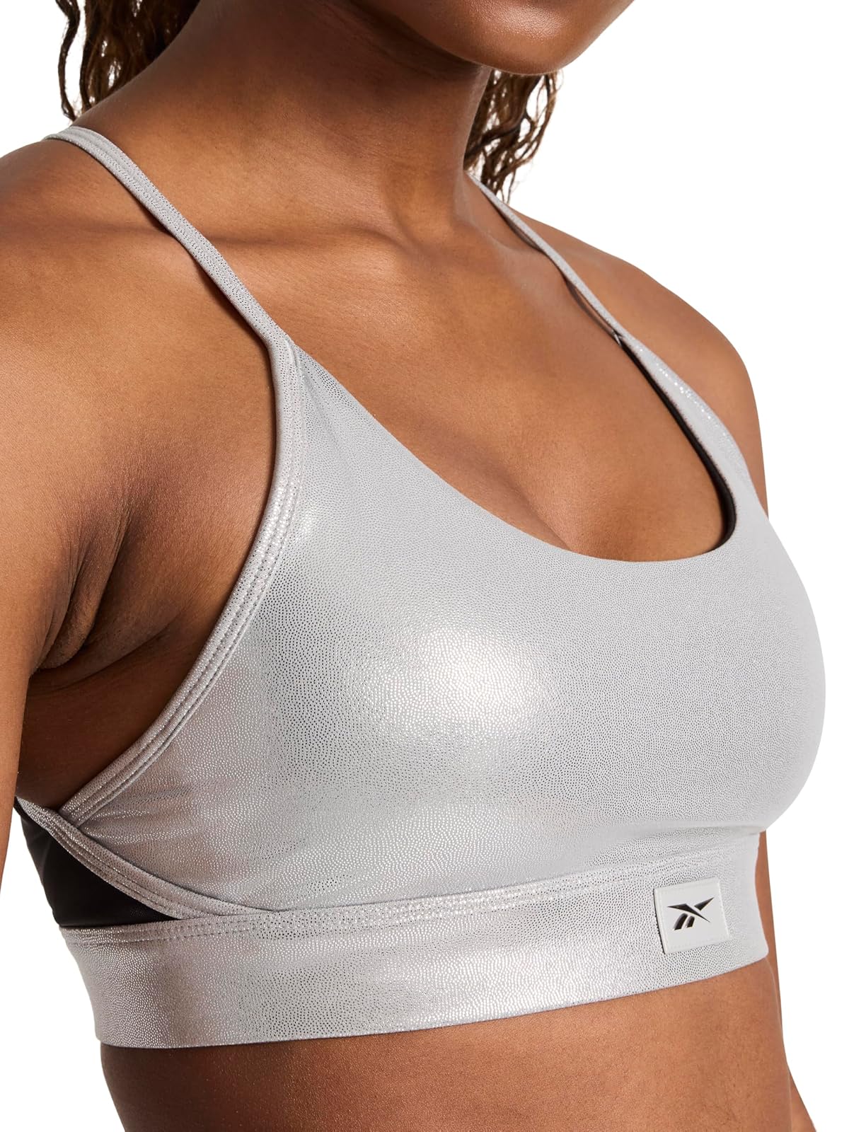 Reebok Lux Chrome Strappy Bra Sujetador Deportivo Mujer
