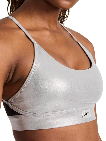 Reebok Lux Chrome Strappy Bra Sujetador Deportivo Mujer