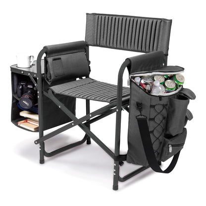 Picnic Time 807-00-679-000-0 Silla Plegable, Color Negro