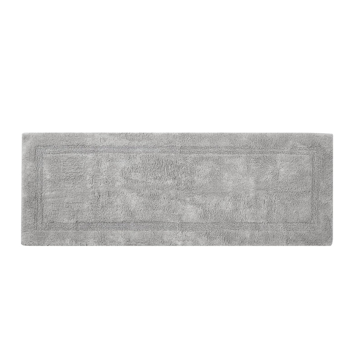 Nautica - Alfombra de baño de algodón Suave y Absorbente con Respaldo Antideslizante, Certificado Oeko-Tex, Color Gris Pastel Peniston, 60 x 22 Pulgadas