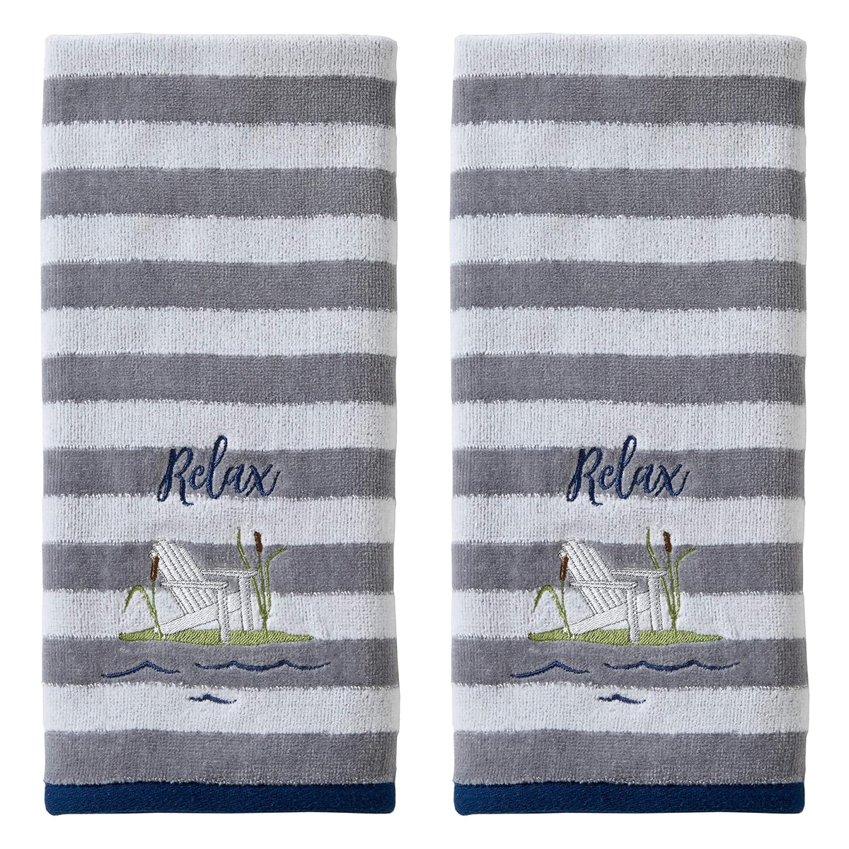 SKL Home by Saturday Knight Ltd. Toalla de Mano para Silla Relax (Paquete de 2), Multicolor