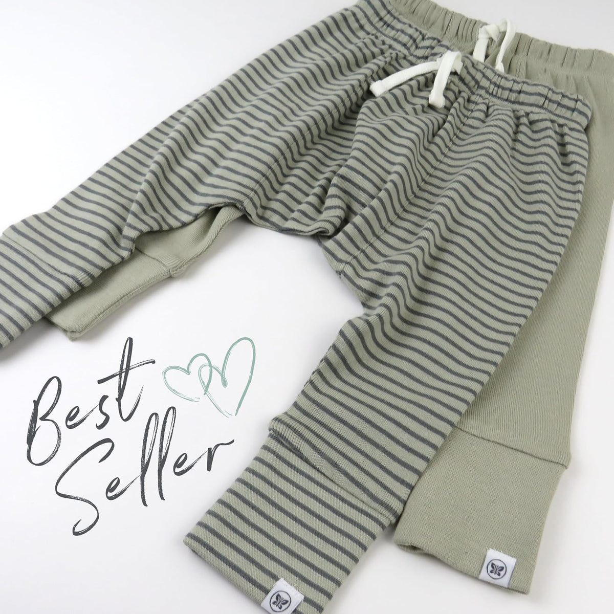HonestBaby - Pantalones Deportivos honestos, 100% algodón orgánico para bebés y niños, niñas, Unisex