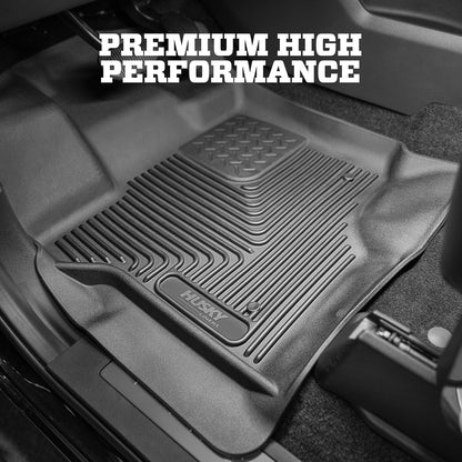 Husky Liners Revestimiento de Piso Frontal, Cabina Doble, Negro, Floor Liners - Second Seat