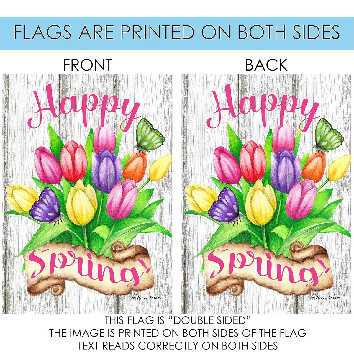 Toland Home Garden 1112301 - Bandera de Primavera de Tulipanes de Primavera de 12 x 18 Pulgadas, Bandera de jardín de Doble Cara para decoración de jardín de casa al Aire última intervensión