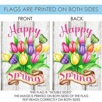 Toland Home Garden 1112301 - Bandera de Primavera de Tulipanes de Primavera de 12 x 18 Pulgadas, Bandera de jardín de Doble Cara para decoración de jardín de casa al Aire última intervensión
