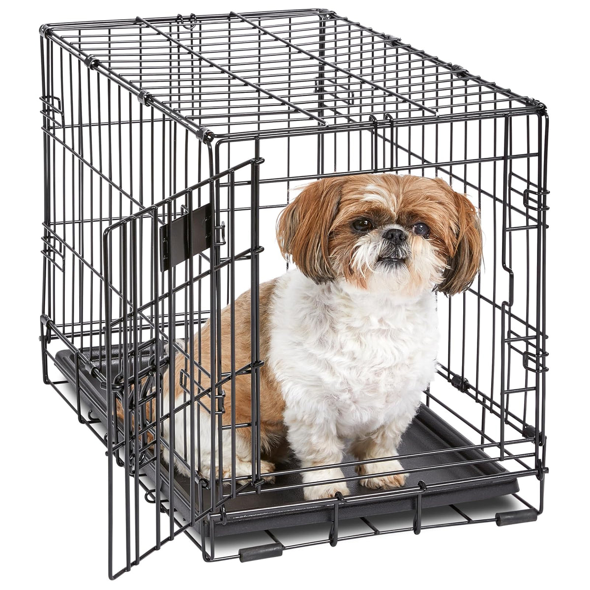 MidWest Homes for Pets Jaula iCrate Plegable para Perro con Panel Divisor - 22-Inch w - Divider - Puerta única
