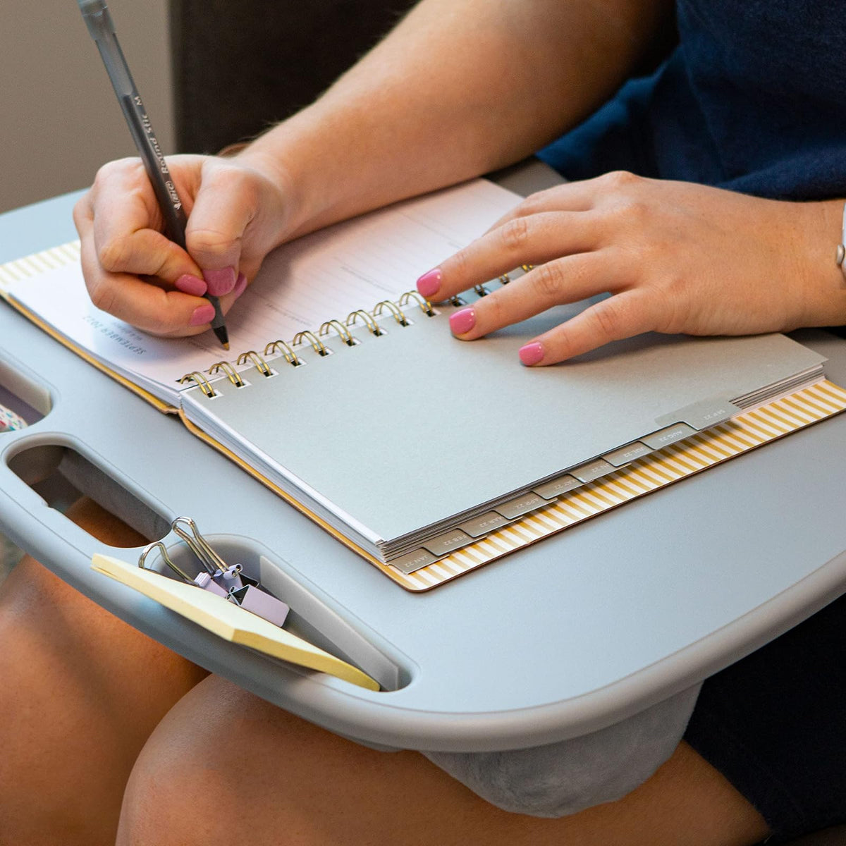 LapGear MyDesk computadora para regazo, gris frío (se adapta a portátiles de hasta 15 pulgadas)