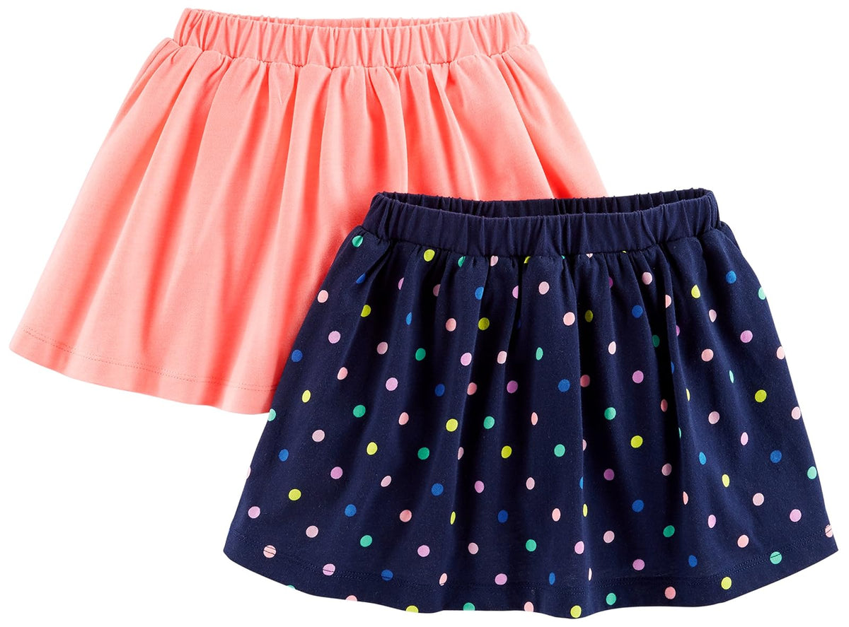 Simple Joys by Carter's 2-Pack Knit Scooters Falda bebés niñas