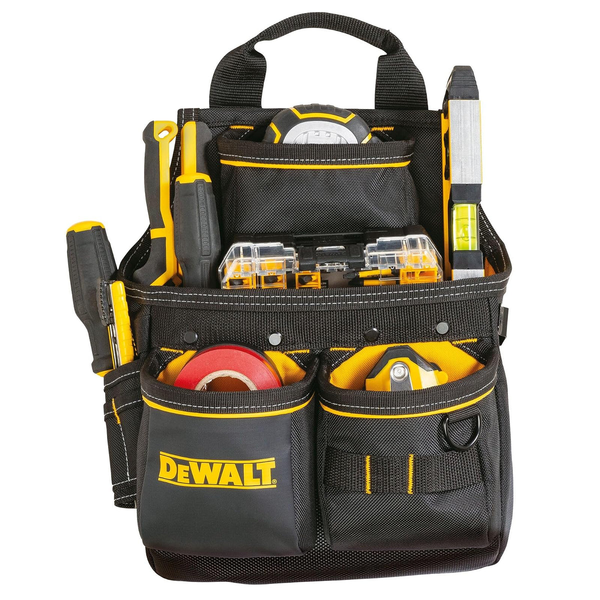 DeWalt Cinturón Porta Herramientas con Bolsas - Una talla - Bolsa para uñas