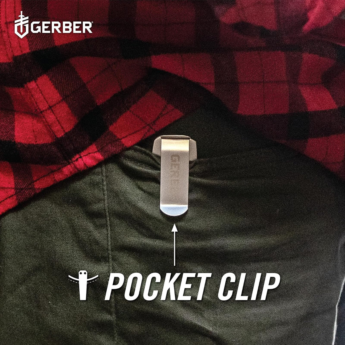 Gerber Eab Cuchillo de Bolsillo | Acero inoxidable, 1.5 in, filo liso, clip de bolsillo, liner lock