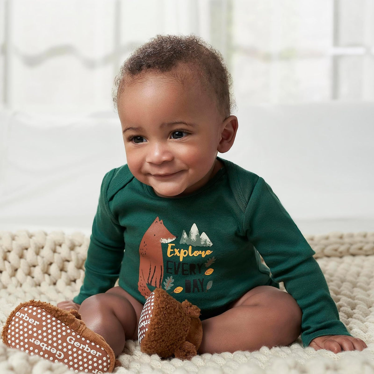 Gerber 6-pack Long-sleeve Onesies Bodysuit Conjunto de camisetas para bebés y niños pequeños bebés niños