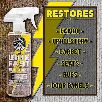Chemical Guys Lightning Fast Extractor de Manchas de Moquetas y Tapicérías SPI_191_16SW, 473 ml, Aroma Fresco