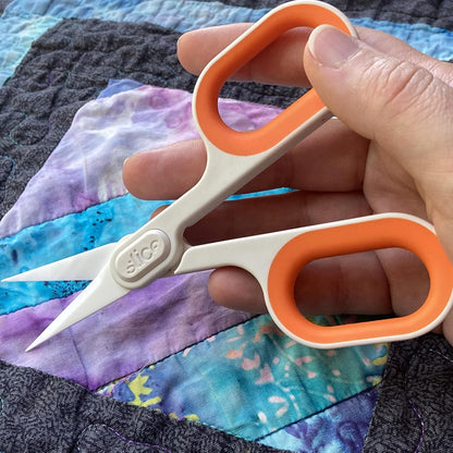 Slice 10546 - Tijeras de cerámica anchas para dedos para manos más grandes, 1 paquete