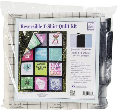June Tailor Kit de edredón Reversible para Camisetas - Cinta Negra