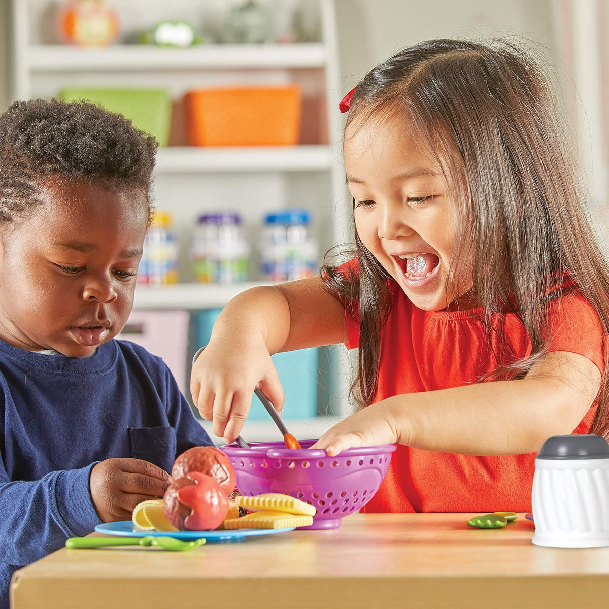 Learning Resources New Sprouts Pasta Time, 20 Piezas, 2 años +, Juegos de Imitacion, Alimentos de Juguete, Comida de Juguete para niños, Juegos de Cocina de Juguete,mercadito de Juguete
