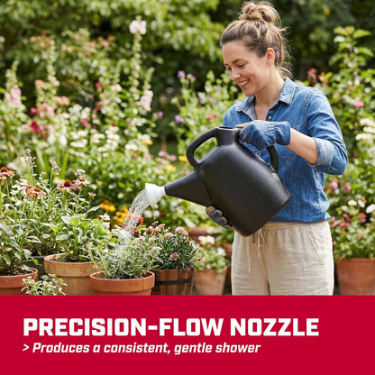 Chapin 47998: 2 Gallon Watering Can for Indoor & Outdoor Plants, 100% Recycled Plastic with Removable Nozzle, Drip-Free Sprinkler Head, Made in USA