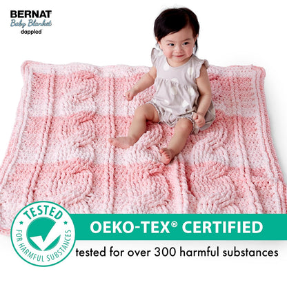 Bernat - Manta para bebé, color verde selva, 2 unidades de 300 g/10.5 oz, poliéster, 6 súper voluminosos, 220 yardas, tela/ganchillo