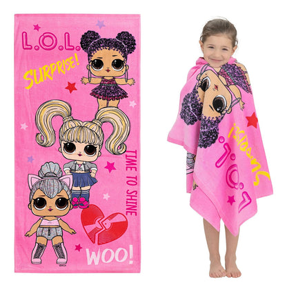 Franco Kids - Toalla de baño de algodón súper Suave, 58 x 28 Pulgadas, LOL Surprise - Lol Surprise - 58 in x 28 in