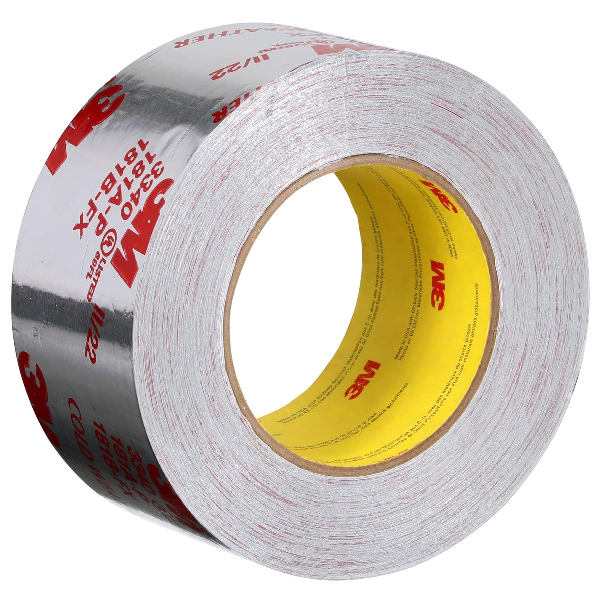 3M Cinta de Aluminio 3340 2.5" x 50 yd, Sellado HVAC Conductos