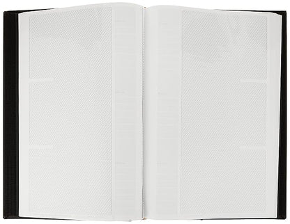 Álbumes de fotos de Pioneer Álbum de fotos europeo de cuero de 300 bolsillos para impresiones de 4 por 6 pulgadas, negro