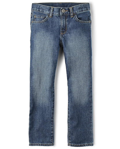 The Children's Place Jeans Corte Bota para Niño - Estándar - 6 - Índigo (Med Indigo)