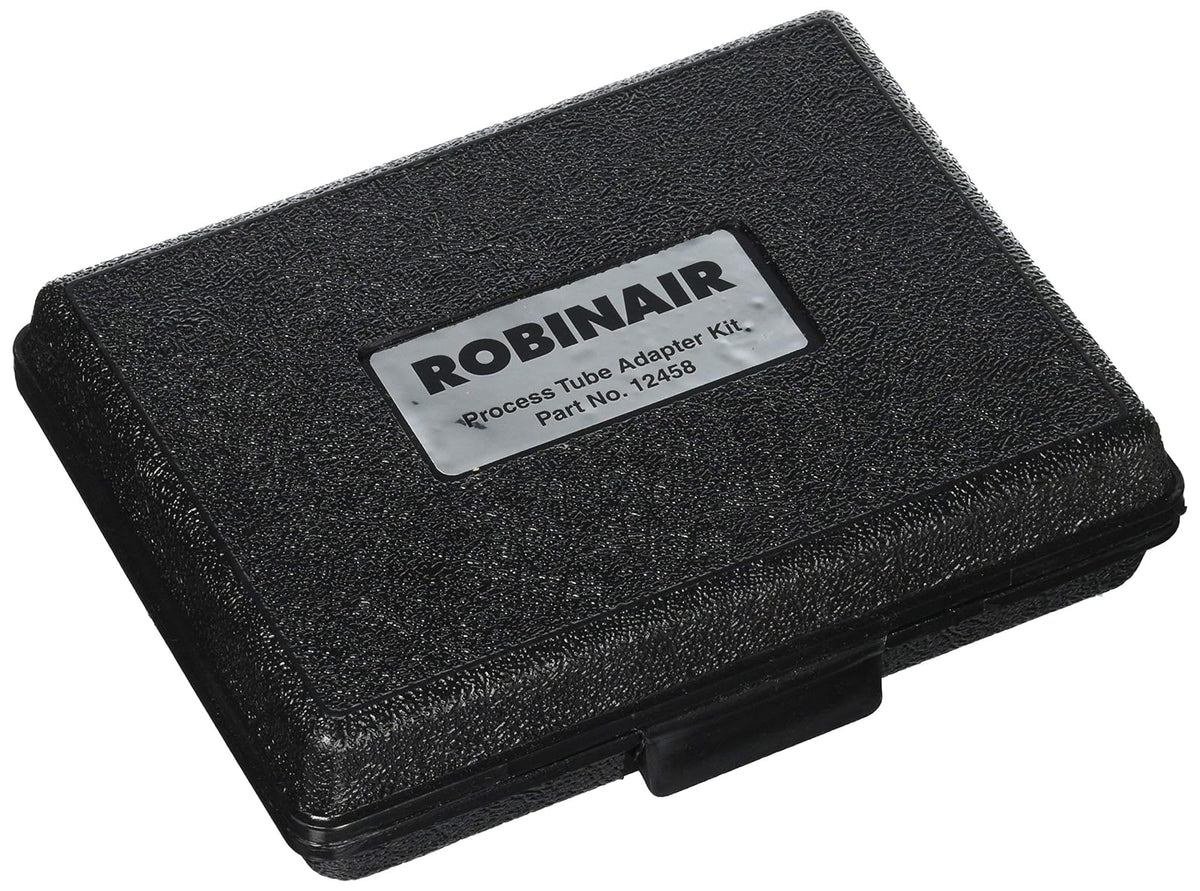 Robinair 12458 Kit Adaptador de Tubo de Proceso para Tubos de Cobre de 3/16 Pulgadas, 1/4 Pulgadas, 5/16 Pulgadas, 3/8 Pulgadas