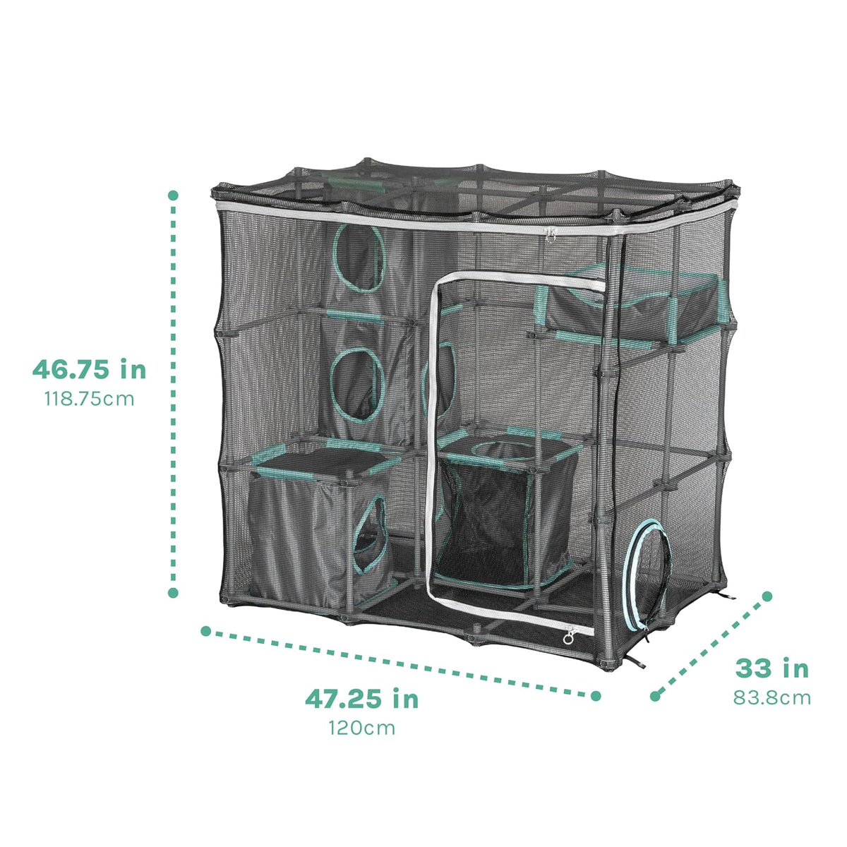 Kitty City - Mega kit de muebles para gatos Claw para interiores y exteriores, cama para gatos, caseta exterior, rascador de gatos corrugado