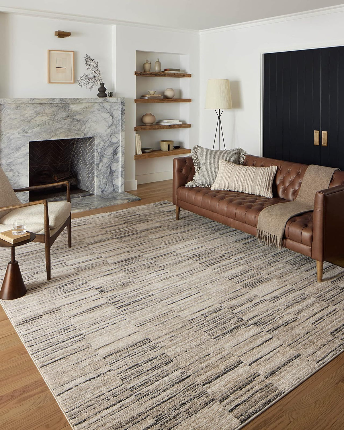 Loloi Rugs Darby - Alfombra de Pasillo Tejida - 8' x 2'7" (Rectangular) - Charcoal - Sand