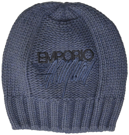 Emporio Armani Gorro de Punto Gorro de Punto para Hombre - Blu Groove - CH