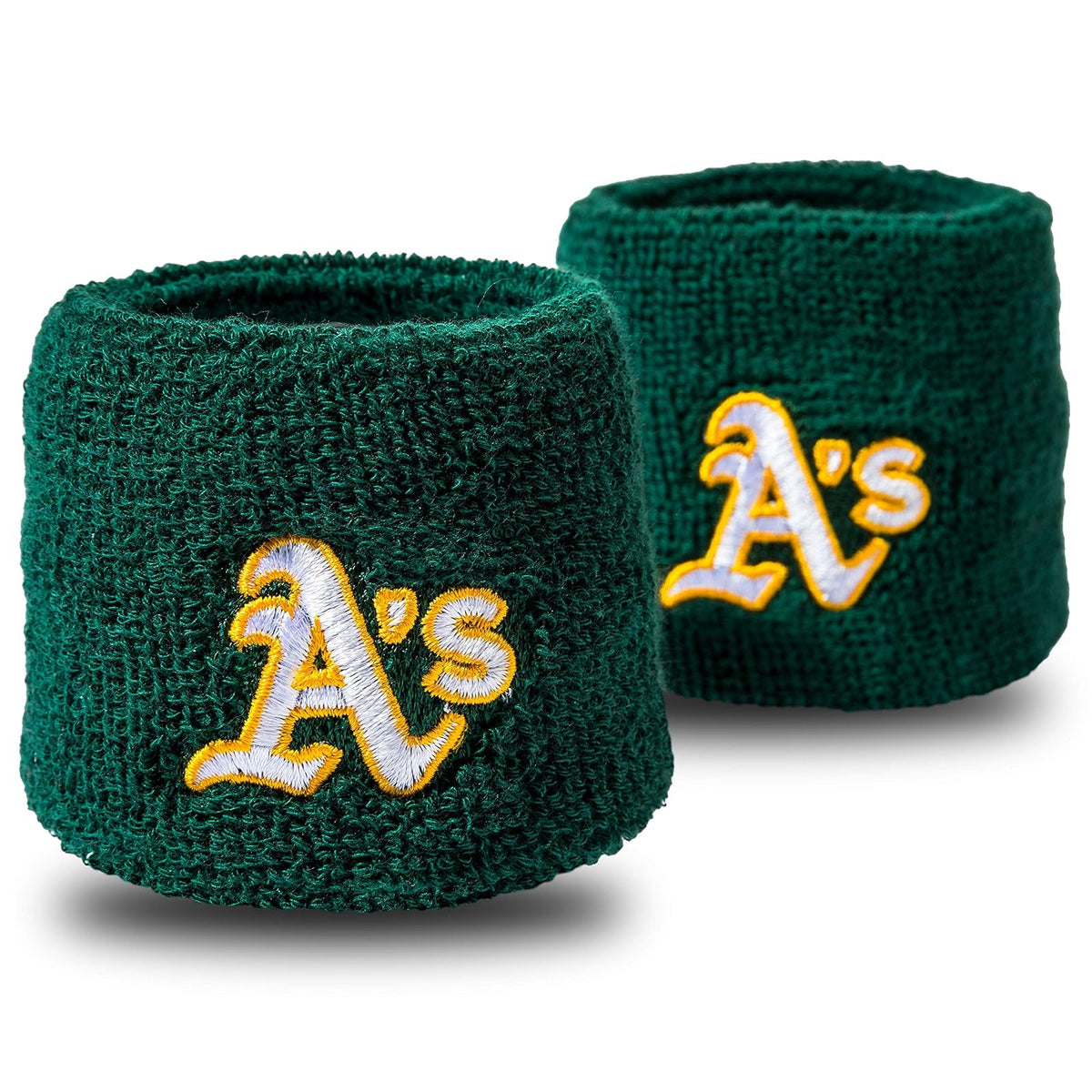 Franklin Sports Muñequeras MLB con Licencia Oficial - Oakland Athletics